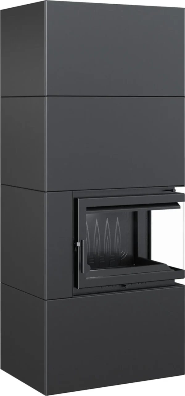 insertable de chimenea simple box – 8 kw – Ø 200 mm
