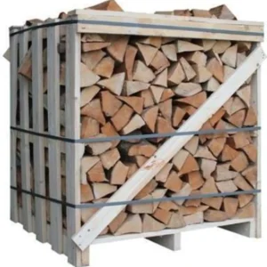 Inicio 1 m³ apilado de leña de haya premium | troceada 30 33 cm