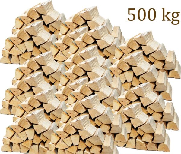 🔥 leña de haya 500 kg | troncos de 30 cm | lista para usar