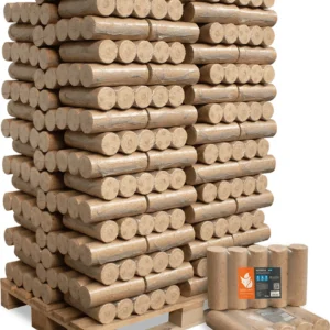 palet de briquetas de madera blanda (96 x 10 kg)