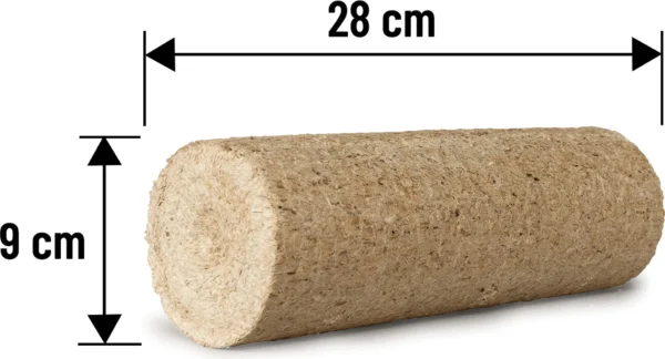 palet de briquetas de madera blanda (96 x 10 kg)