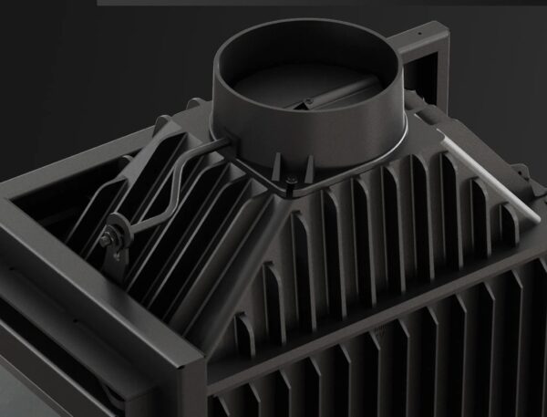 insertable de chimenea simple box – 8 kw – Ø 200 mm
