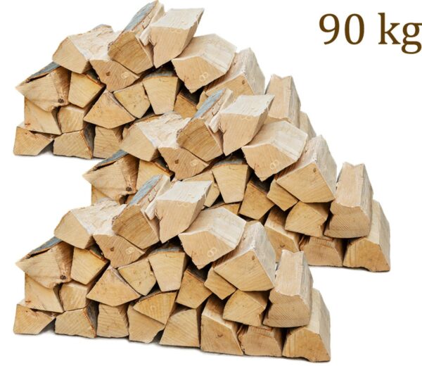 leña de haya 90 kg | troncos de 30 cm | lista para usar