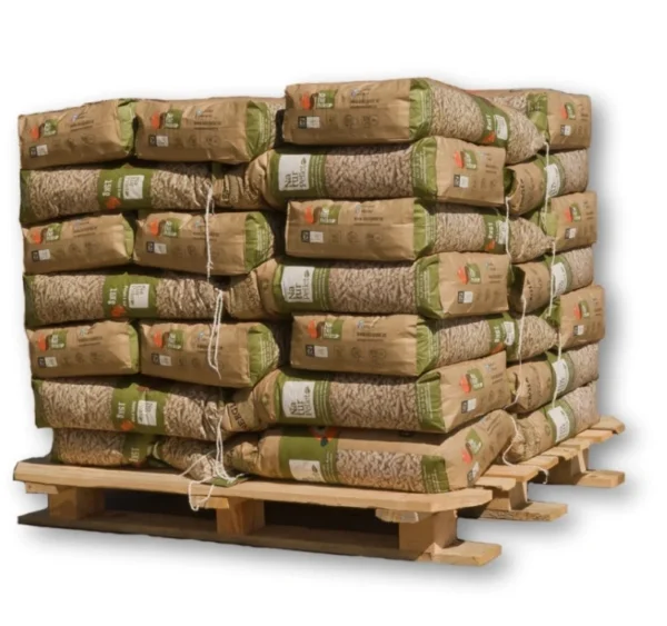 palet de 35 sacos de pellet naturpellet