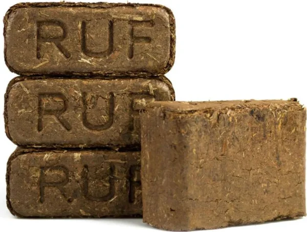 briquetas de corteza ruf – palet de 432 kg (36 paquetes de 12 kg)