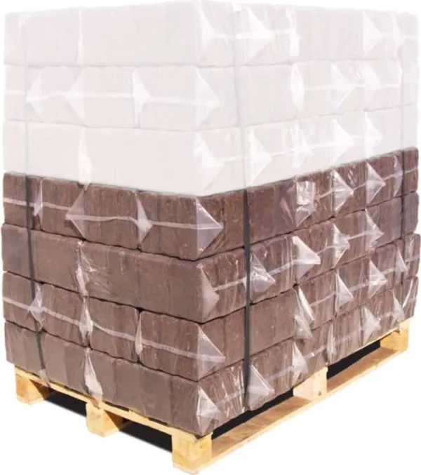 briquetas de corteza ruf – palet de 432 kg (36 paquetes de 12 kg)