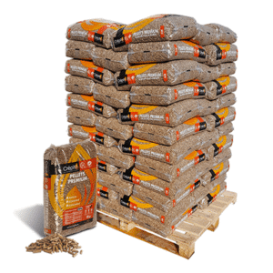 pellet de madera crÉpito – palet de 72 sacos (1.080 kg)